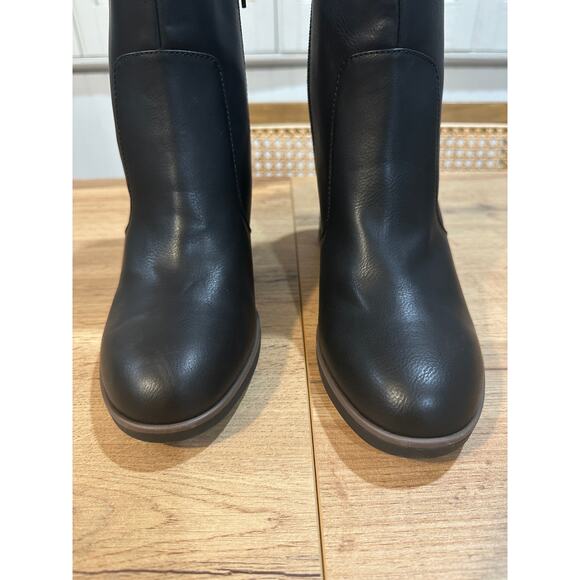 Korks Women's Destiny Black Boots Size 10 NWOT Man Made Upper Chic Flattering - Picture 4 of 15